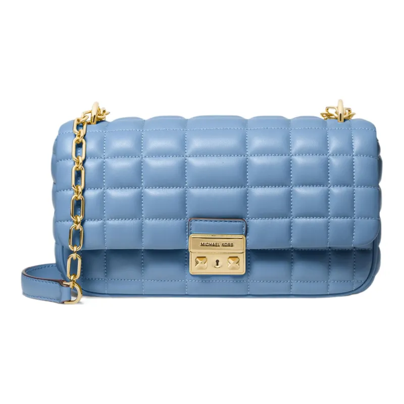 MICHAEL KORS Sheepskin Pillow Bag, Handbag, Shoulder Bag Women's Light Blue-0