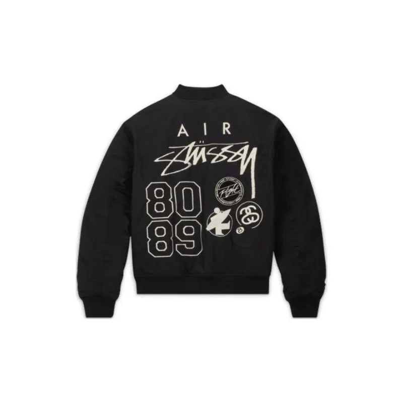 Stussy X Nike Reversible Varsity Jacket Asia Sizing-1