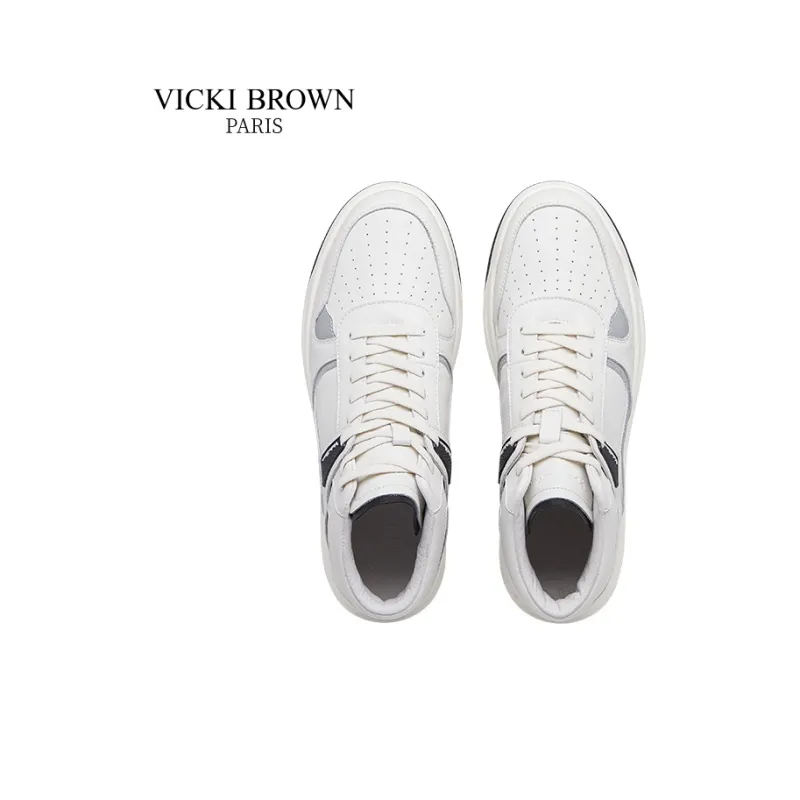 VICKI BROWN Ankle Boots Men White Blue/White Black-4