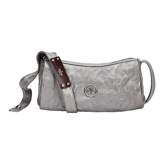 GROTTO Sheepskin Crossbody Bag Unisex Silver-1