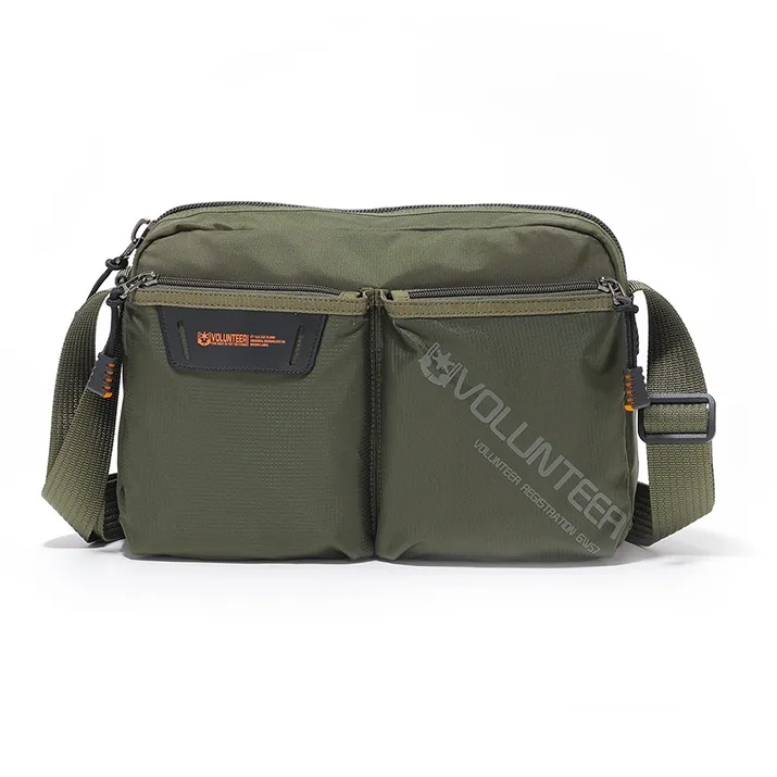 Volunteer Oxford Casual Fashion Shoulder Bag, Crossbody Bag Small Size Unisex Black/Gray/Blue/Green-15