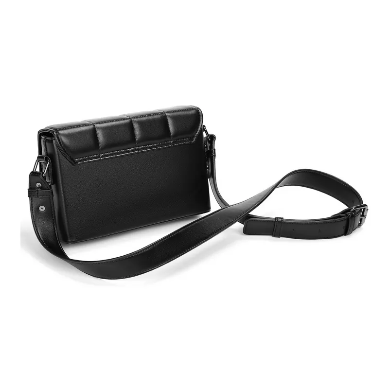 Yawei Kuroda PU Crossbody Bag Regular Unisex Black-4