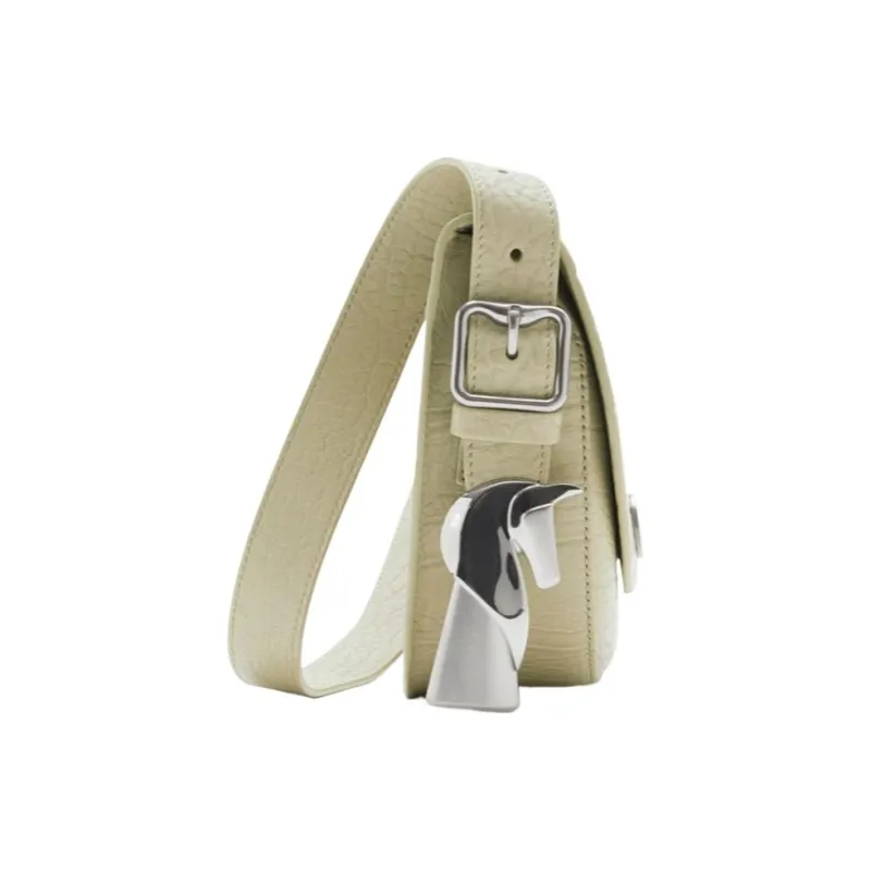 Burberry Grain Calfskin Shoulder Bag, Crossbody Bag Women's Hunter Beige-1