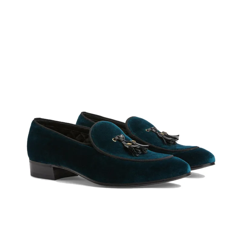 GUCCI Loafers Men Blue-1