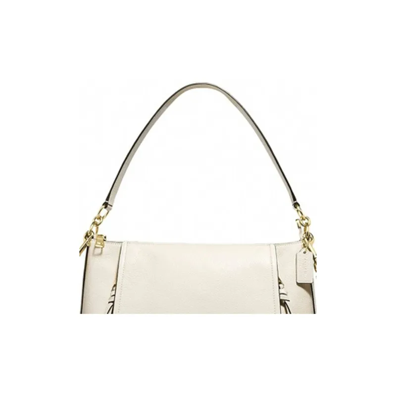 COACH Marlon Leather Shoulder Bag Handbag Shoulder Bag Crossbody Bag Medium Size Women's Ecru-1