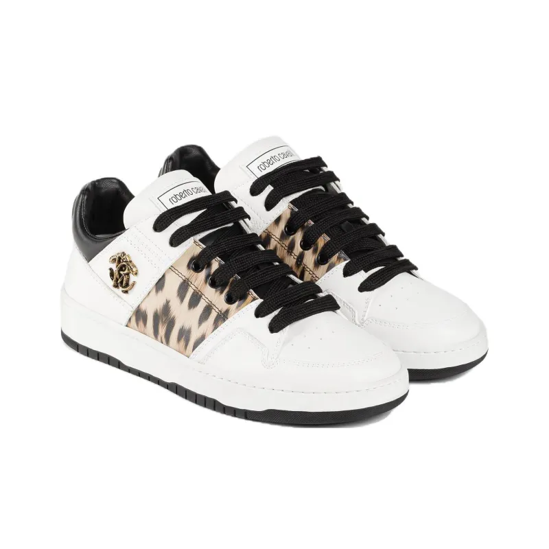 Roberto Cavalli Low-Top Skateboard Shoes Women's White-2