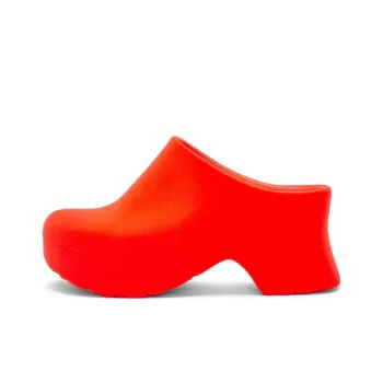 LOEWE Rubber Sole Abrasion Resistant Closed Toe Slippers Women's Orange