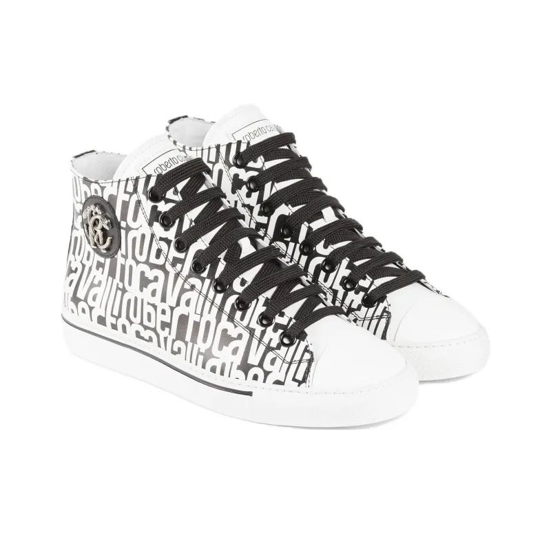 Roberto Cavalli Logo-print Leather Sneakers-2