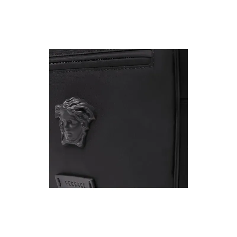 VERSACE Nylon Fabric Sling Bag, Fanny Pack Men's Black-3
