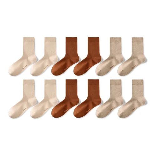 HLA Mid Calf Socks Women's 6 Pack