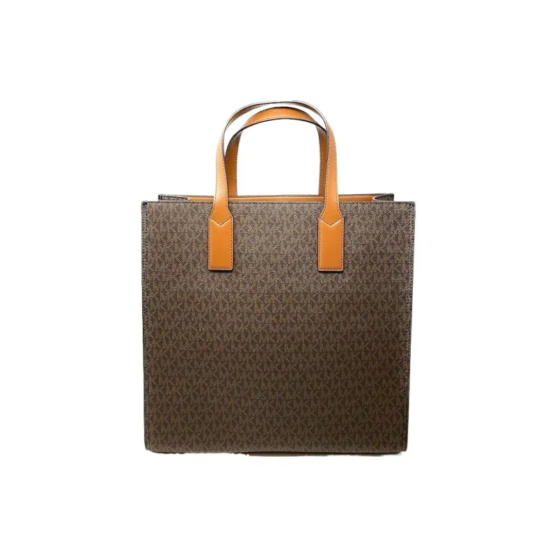 MICHAEL KORS Kenly Canvas Tote Bag, Shopping Bag, Handbag, Shoulder Bag Tubas Women's Acorn Brown-1