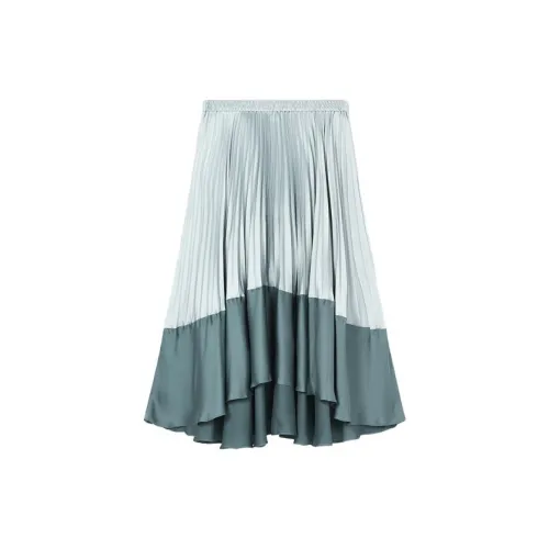 CLUB MONACO Casual Long Skirts Women's Blue/White