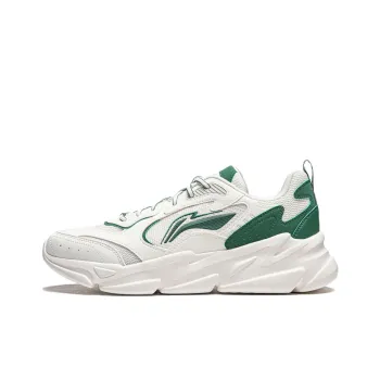 LiNing Clouds Cushioning Anti Slip And Wear Resistant Support Casual Shoes Men's White Green