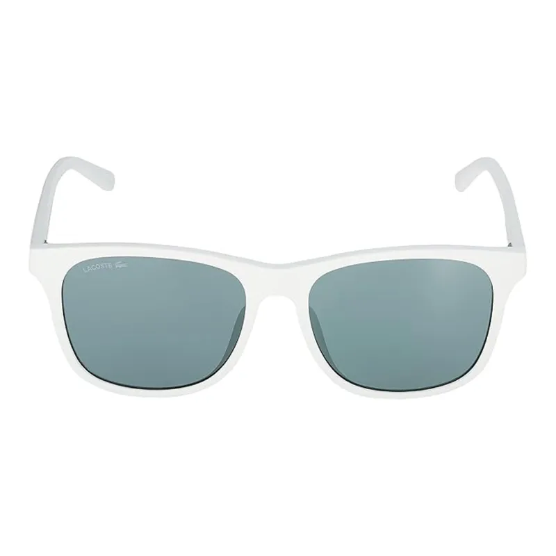 LACOSTE Plastic Irregular Shape Sunglasses Unisex White-1