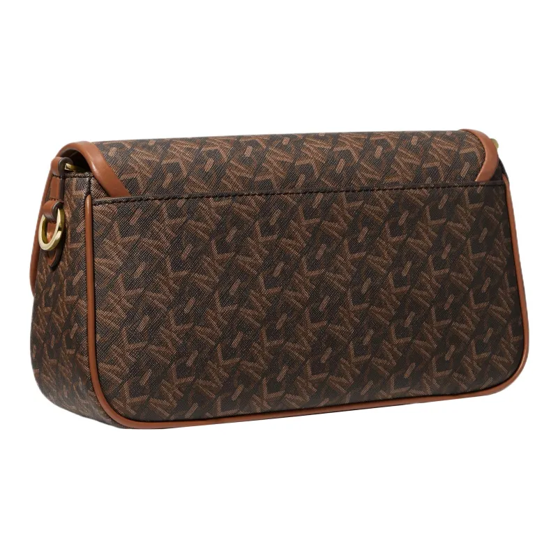 MICHAEL KORS PARKER Artificial Leather Shoulder Bag Handbag Shoulder Bag Medium Size Women's Brown & Acorn Brown-1