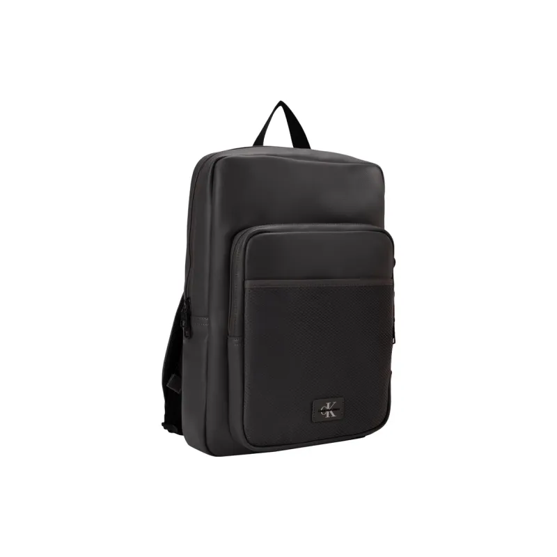 CALVIN KLEIN Blended Material Backpack Men's Moon Mist Gray-1