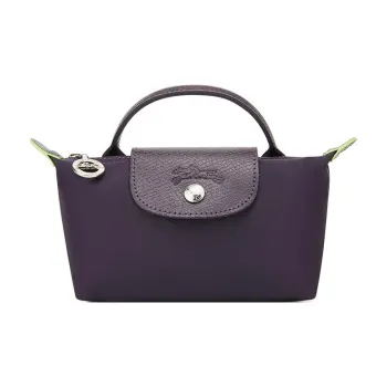 LONGCHAMP Recycled Polyamide Canvas Handbag Regular Women's Purple