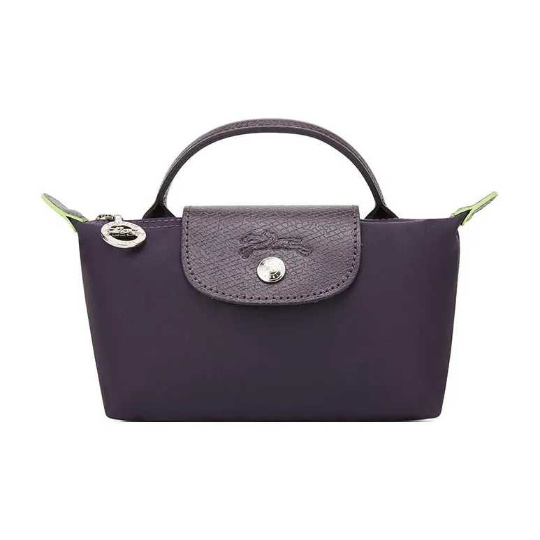 LONGCHAMP Recycled Polyamide Canvas Handbag Regular Women's Purple-0