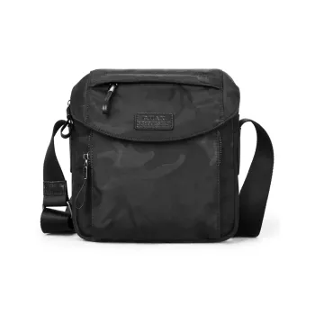 BJIAX Nylon Backpack Crossbody Bag Shoulder Bag Men's Black Camouflage/Blue Camouflage