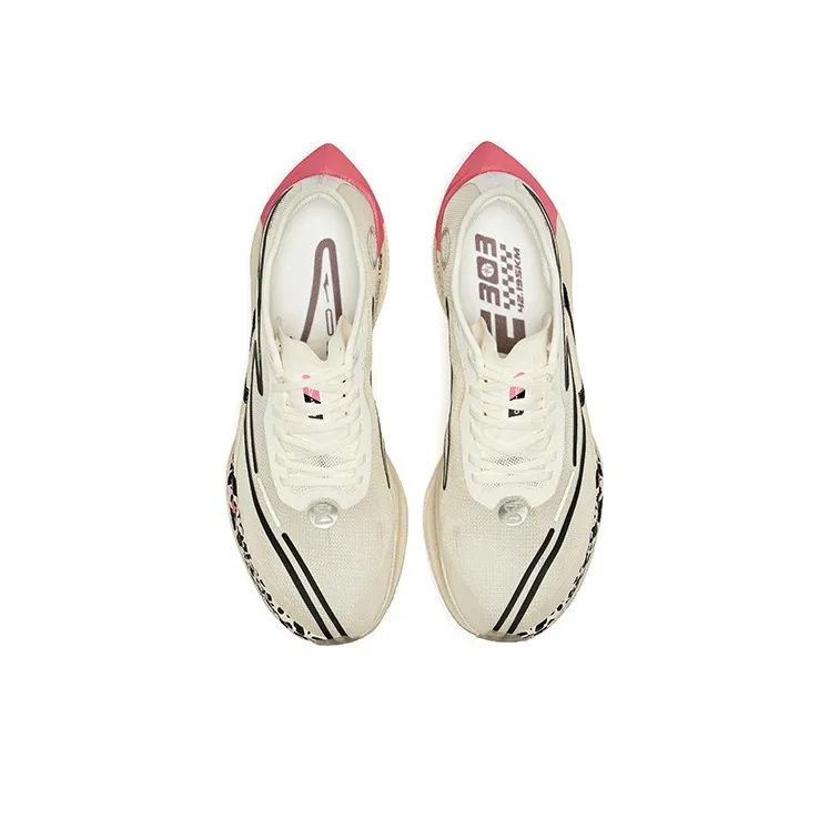 Erke Zhijing 2.0 Cushioning Wear-Resistant Low-Top Running Shoes Men's Pink Cheetah-5