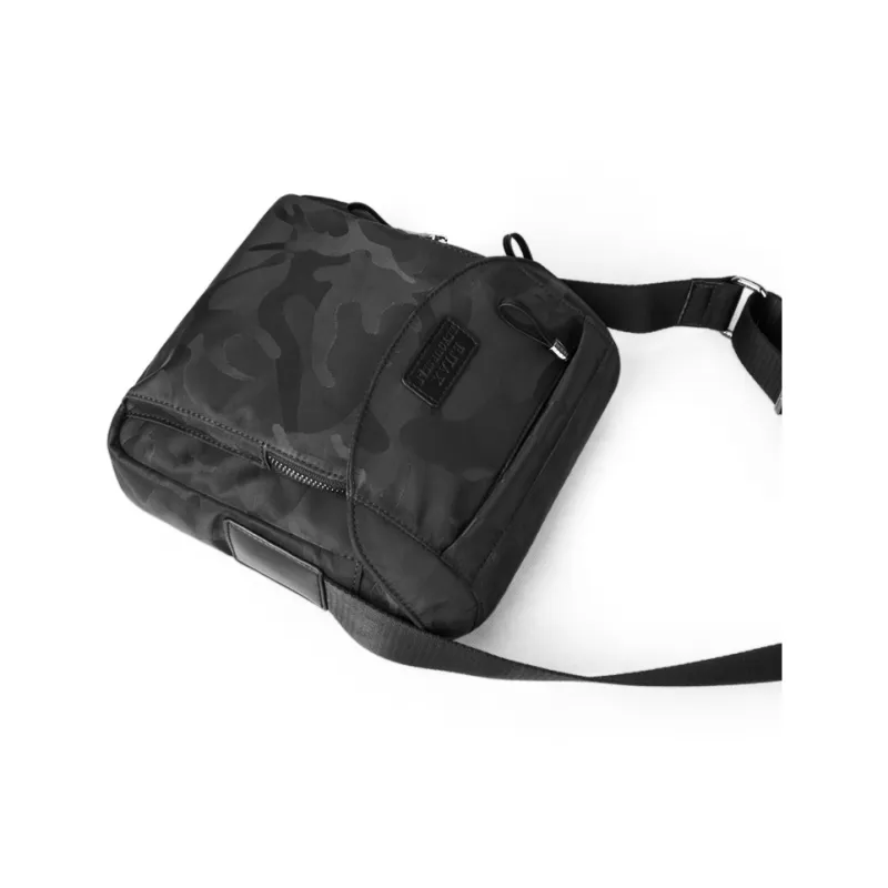 BJIAX Nylon Backpack Crossbody Bag Shoulder Bag Men's Black Camouflage/Blue Camouflage-5