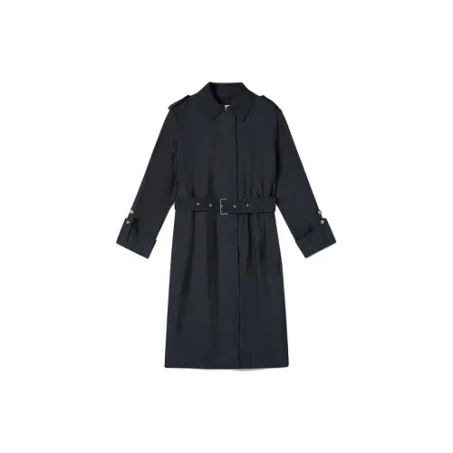 CLUB MONACO Trench Coats Women's Marine Blue