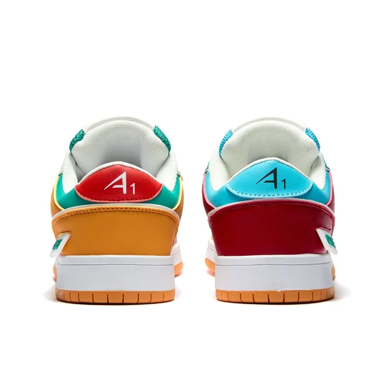 A1 Puffy Shoes Abrasion Resistant Balance Breathable Low Top Skateboard Shoes Unisex-71