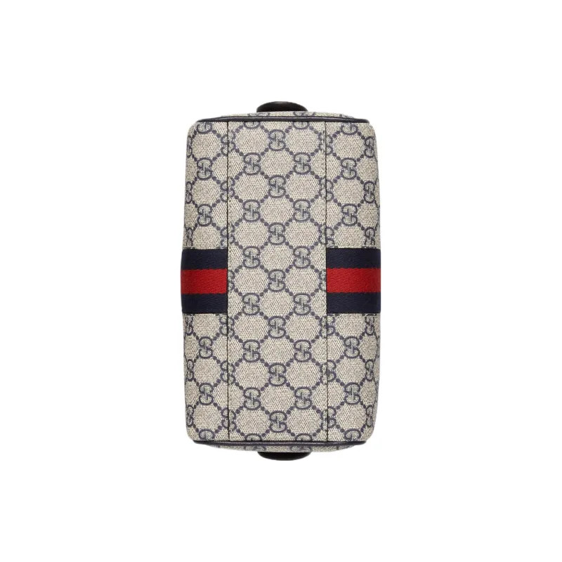 GUCCI Ophidia GG Supreme Canvas With Leather Shoulder Bag Crossbody Bag Handbag Mini Women's Beige & Blue-4