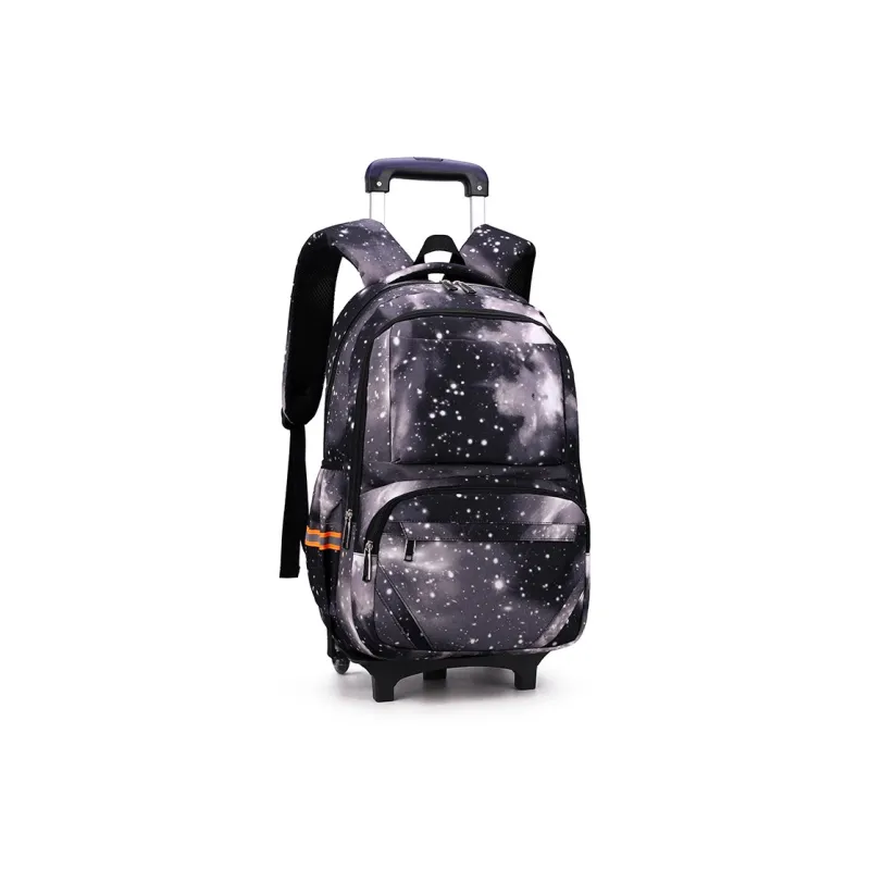 Natural Fish Nylon Backpack Regular Men's Sky Blue Starry Sky/Black Starry Sky/Blue Stripes/Blue Geometric-7