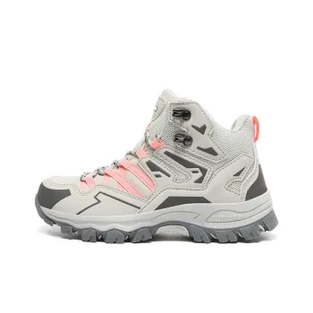 GESENLANG Slip Resistant And Breathable High Top Outdoor Shoes Women's Gray Pink