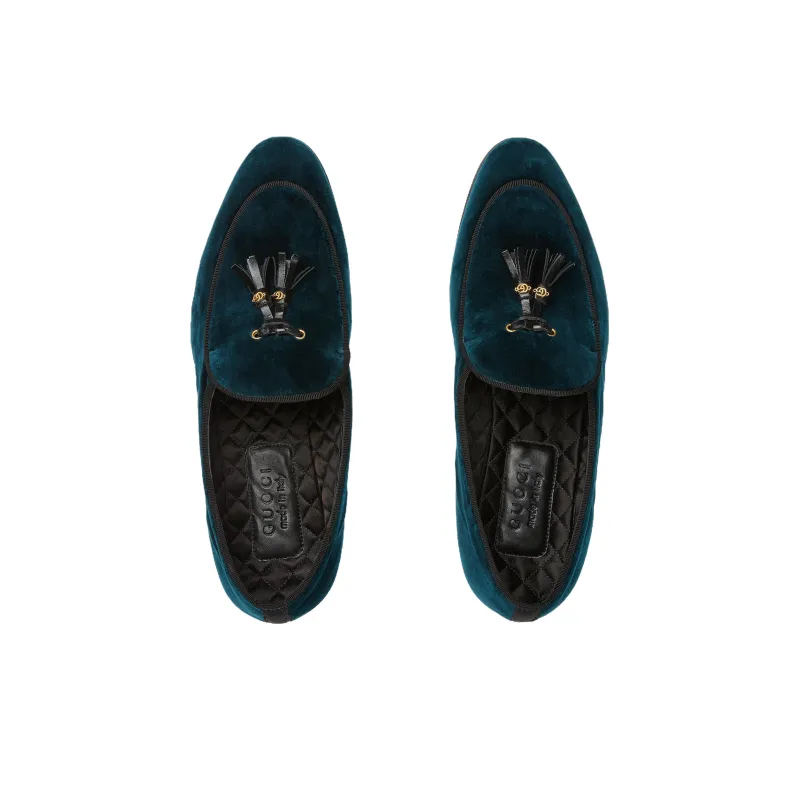 GUCCI Loafers Men Blue-2
