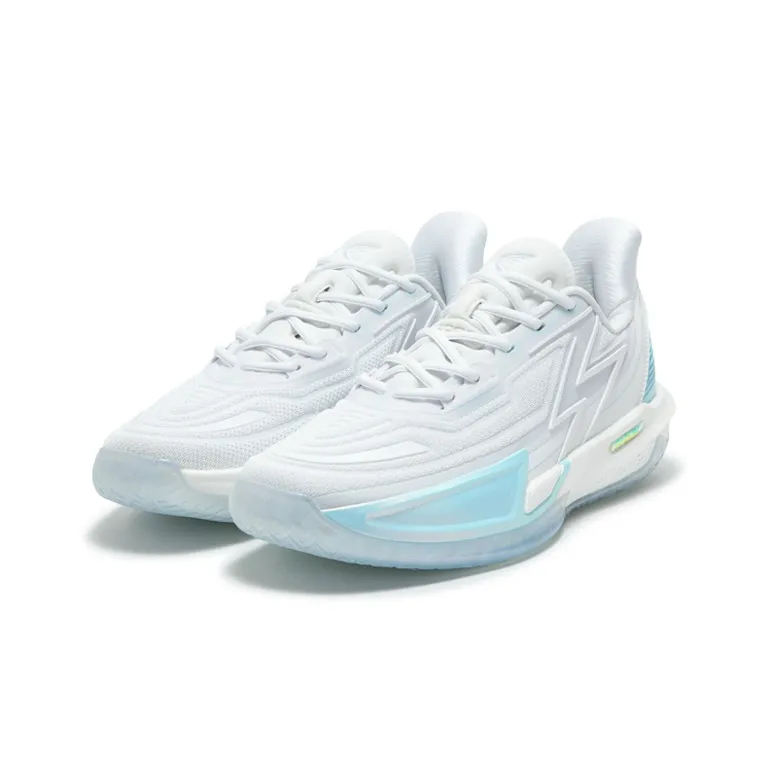 361° BIG3 4.0 Quick Pro Basketball Shoes Men Low Top 361 Degrees White/Glacier Blue-2