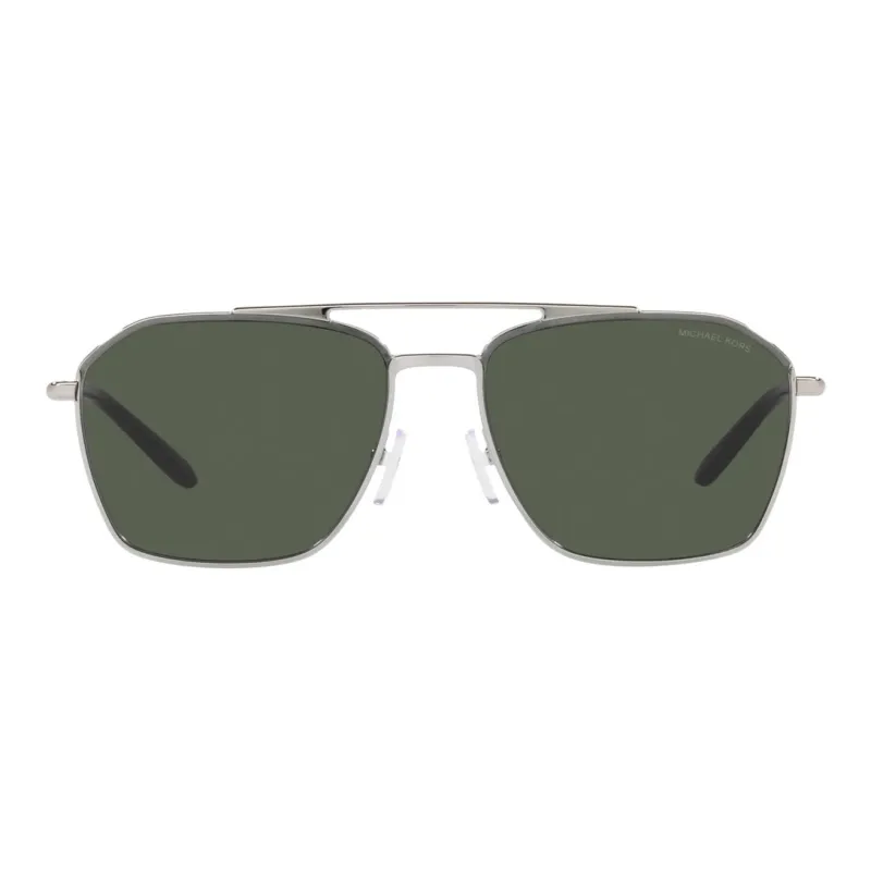 MICHAEL KORS Metal Aviator Sunglasses Men's Silver-1