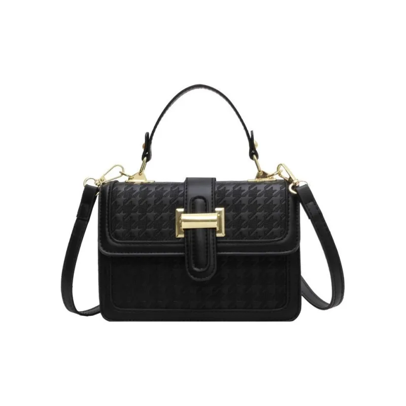 MARKANGARO PU Small Square Bag Shoulder Bag Crossbody Bag Handbag Regular Unisex Ecru/Black/Khaki-6