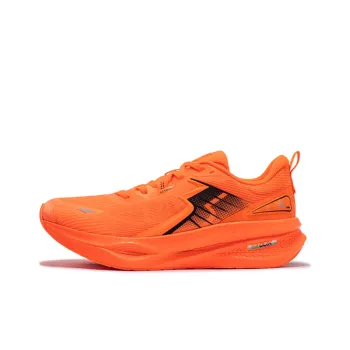 361° Float Running Shoes Men Low Top Fluorescent Super Orange/Obsidian Black