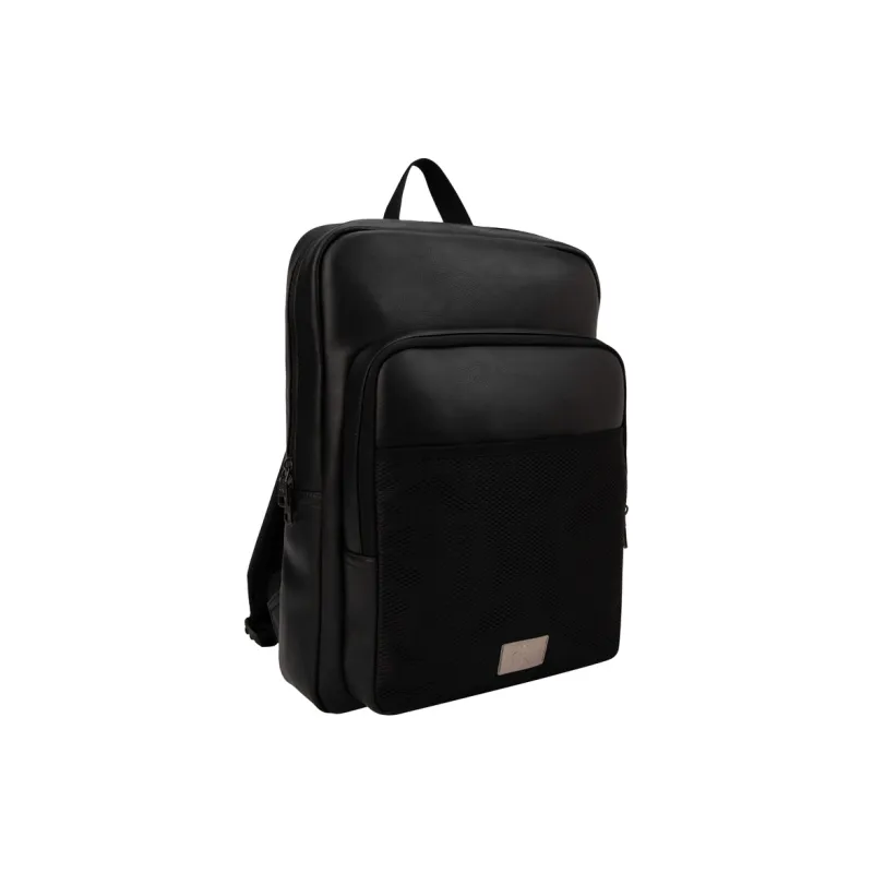 CALVIN KLEIN Synthetic Leather Backpack Regular Men's Space Black-1