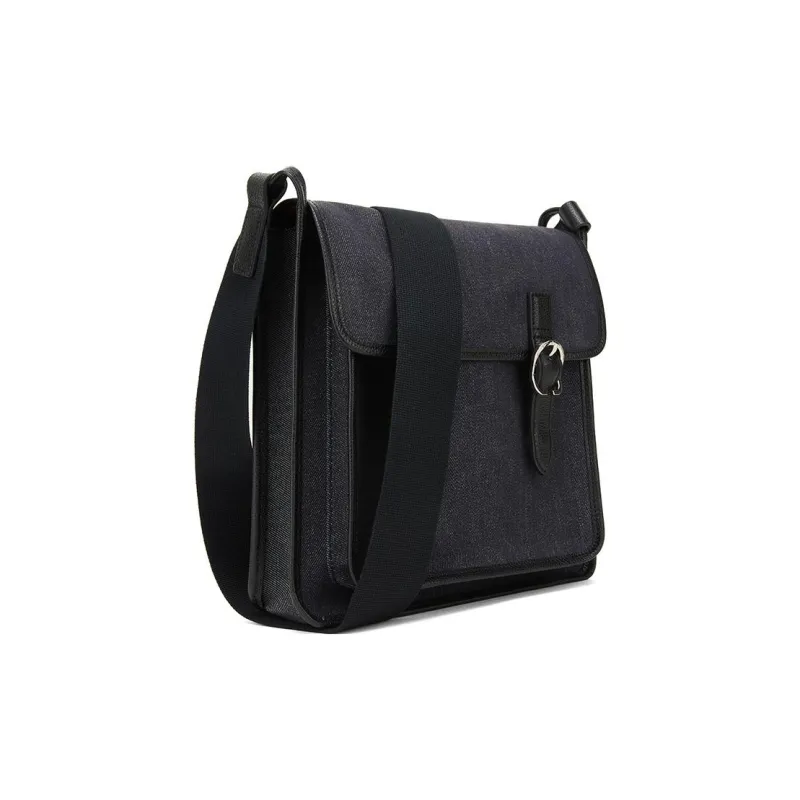LONGCHAMP Cotton Crossbody Bag Shoulder Bag Unisex Black-2