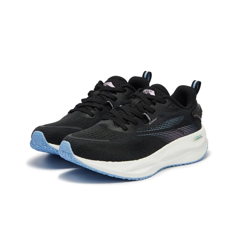 361° Speed Boost CQT Cushioning Anti Slip And Wear Resistant Low Top Running Shoes Women's Black Blue-2