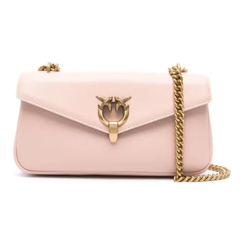 PINKO Calfskin Crossbody Bag, Shoulder Bag Women's Light Pink