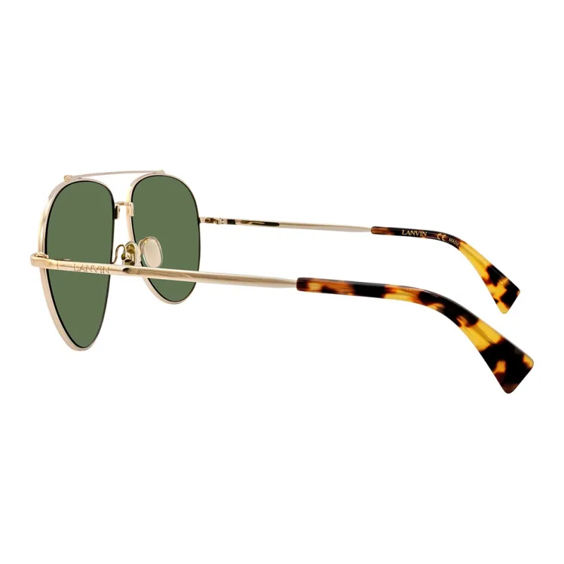 Lanvin Metal Aviator Sunglasses Unisex Gold-2