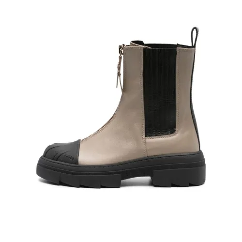 Furla Round-toe Leather Boots