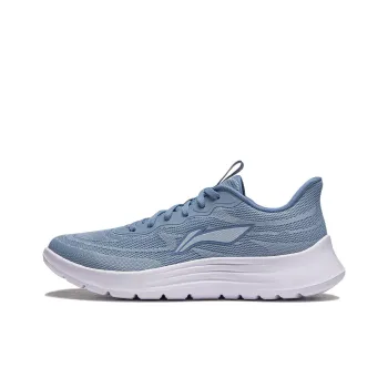LiNing Light String Slip Resistant Cushioning Abrasion Resistant Lightweight Low Top Running Shoes Men's Blue