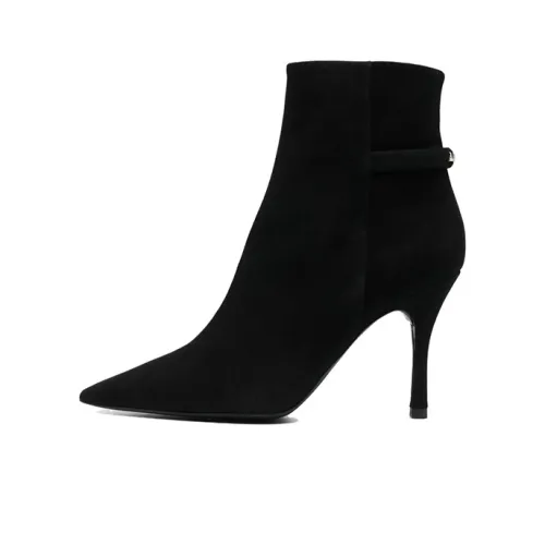 Furla 100mm Pointed-toe Leather Boots