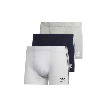 Adidas Originals COMFORT FLEX COTTON 3-STRIPES TRUNK BRIEFS Underpants Men's 3 Pack