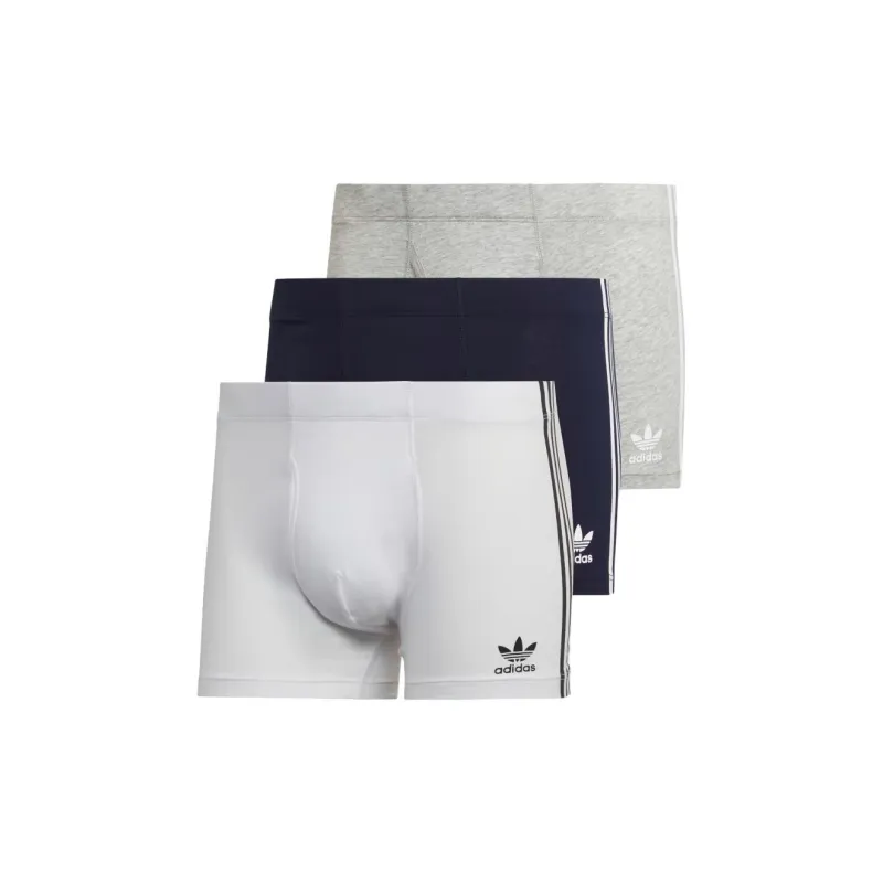 Adidas Originals COMFORT FLEX COTTON 3-STRIPES TRUNK BRIEFS Underpants Men's 3 Pack-0
