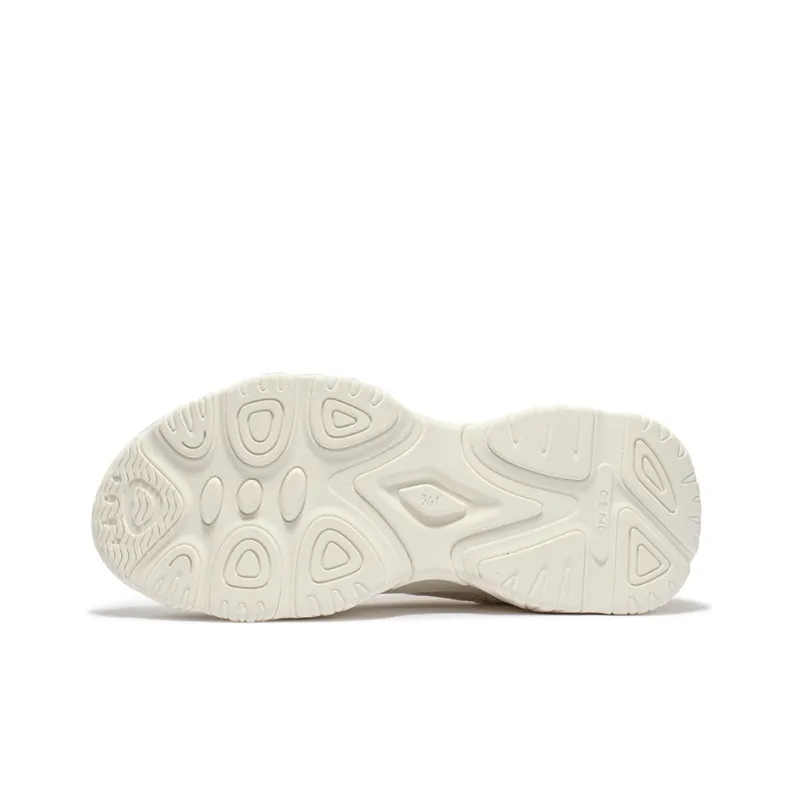 361° Cute Paw 2 Cushioning Wear Resistant Low Top Casual Shoes Women's Feather White-4