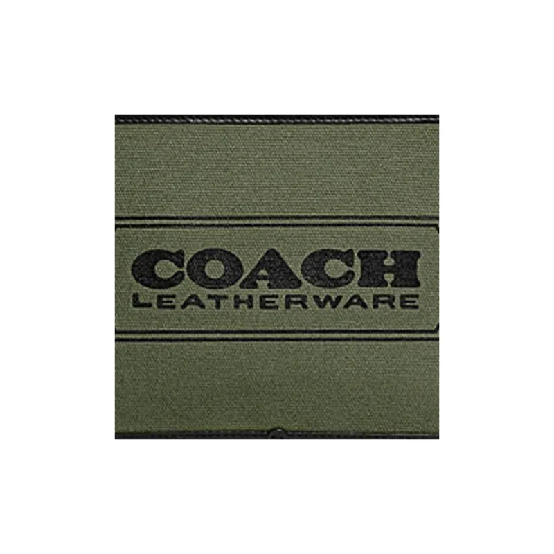 COACH Charter Cow Leather Crossbody Bags Shoulder Bags Women's Green & Ecru-3