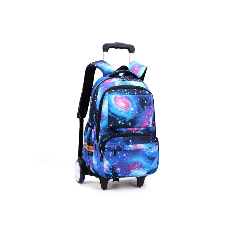 Natural Fish Nylon Backpack Regular Men's Sky Blue Starry Sky/Black Starry Sky/Blue Stripes/Blue Geometric-2