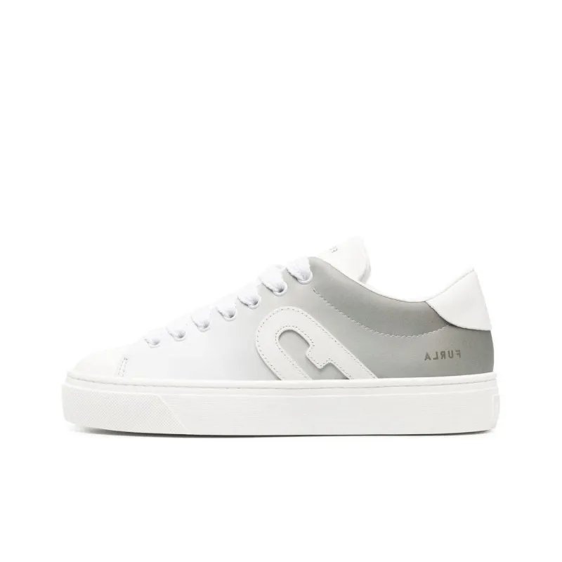Furla Joy Low-Top Skateboard Shoes 3.5cm Women's White Gray-0