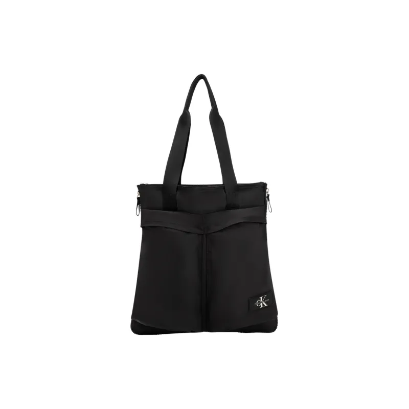 CALVIN KLEIN Fabric Tote Bag, Shopping Bag, Shoulder Bag Men's Space Black-0